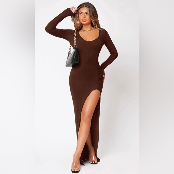 NEW. Maxi split tight dress size small (4) - Picture 2 of 4